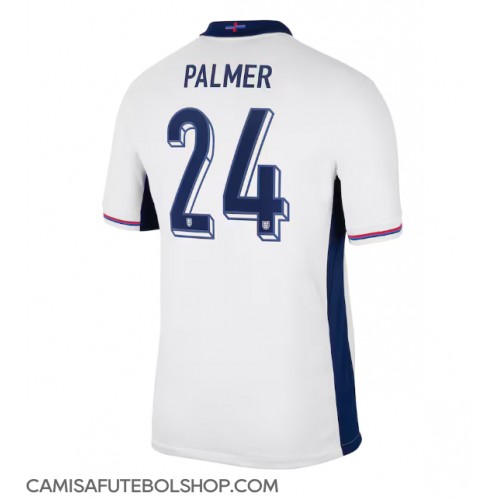 Camisa de time de futebol Inglaterra Cole Palmer #24 Replicas 1º Equipamento Europeu 2024 Manga Curta